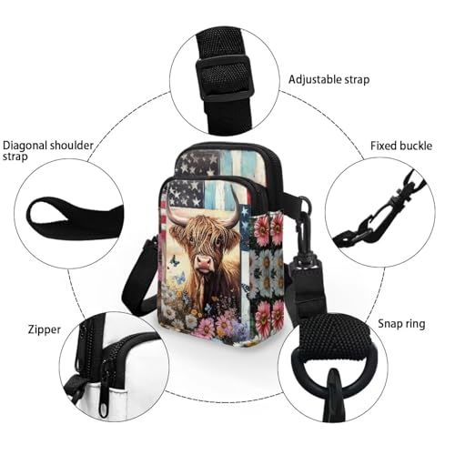 Image of Xpyiqun Small Crossbody Bag Women Phone Purses Sling Shoulder Handbag Cross Body Pouch Wallet Bags