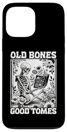 Old Bones Good Tomes Book Lover Bookworm �X�P���g���u�b�N �X�}�z�P�[�X iPhone 13 Pro Max �p