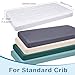 Newwiee 6 Pcs Baby Bedding Set - Fitted Sheet Crib Waterproof Mattress Protector, 28