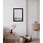 AAZZKANG Wall Mirror Black Rectangle Mirrors for Wall with Wood Framed Decorative for Bedroom Bathroom Living Room Farmhouse Entryway Hanging Small - Image 5