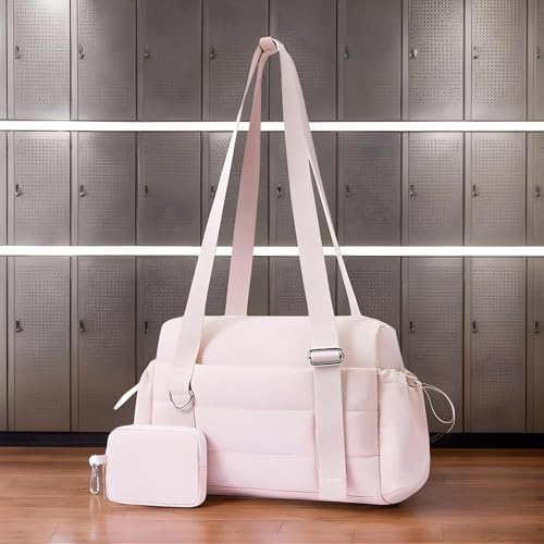 Fitness Bag, Small Gym Bag, Mini Duffle with Wet Pocket, Adjustable Shoulder Straps, Spacious Interior, 29x10.6x20cm/11.42x4.17x7.87 Inches for Weekender2