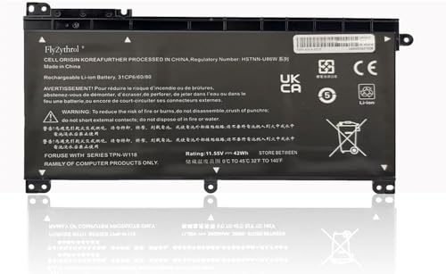 FlyZythrol 11.55V 42Wh ON03XL BI03XL battery Compatible With HP ProBook X360 11 G1 G2 Pavilion X360 13-U M3-U M3-U001DX M3-U103DX Stream 14-AX 14-CB 14-DS 14-AX010WM 14-ax000 HSTNN-UB6W 915486-855