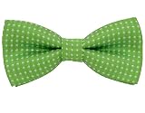 AUSUAYA Polka Dot Pre Tied Kleinkind Fliege, Baby oder Kind & Kinder Clip auf Fliege für kleine Jungen Geburtstag Party B-B-BT5 (Grün mit weißem Polka Dot)