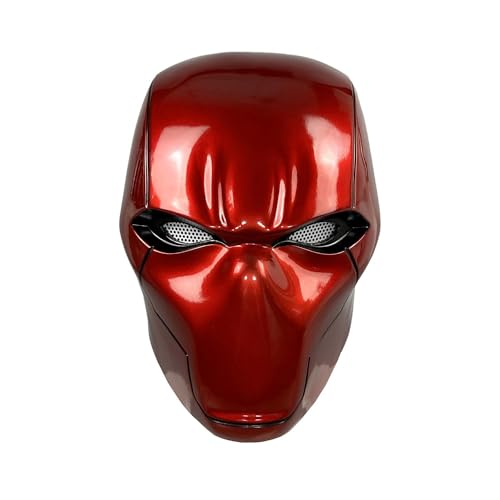 BOSCOS WOO Red Cosplay Hero Helmet - Premium Quality Helmets for Adults, ideal for Cosplay, Halloween Costume, and Parties (RED C)