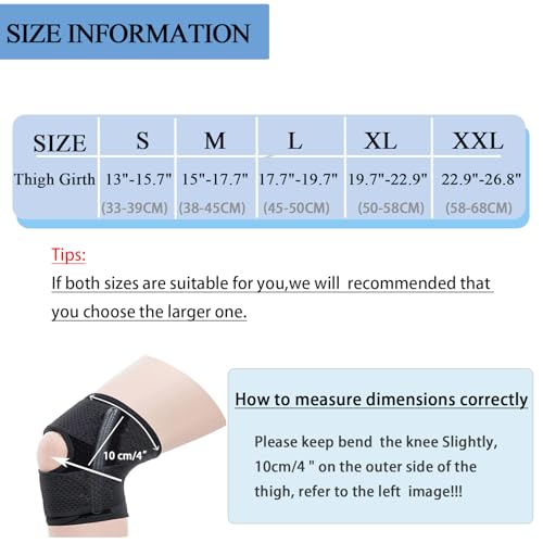 Knee Brace,Pro Adjustable Open Patella Knee Support with V-Shaped Straps & Dual Side Stabilizers,Medical Grade Knee Pads for Meniscus Tear,ACL,Arthritis,Joint Pain Relief for Men & Women(White,XXL) - Image 2