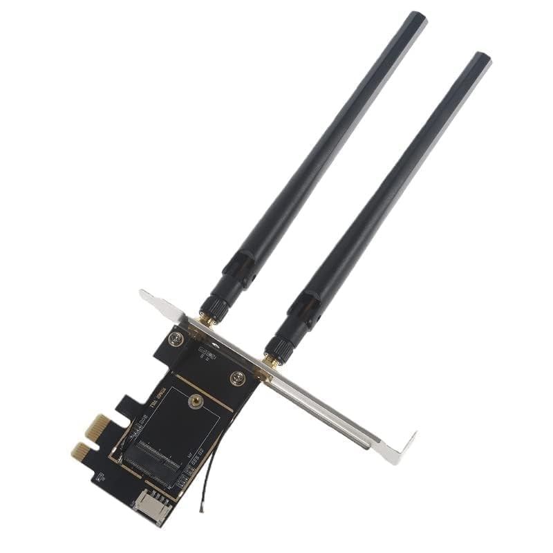 Convertidor de tarjeta Wi-Fi M.2 para laptop a PCIe x1 para escritorio con soporte Bluetooth miniatura 5