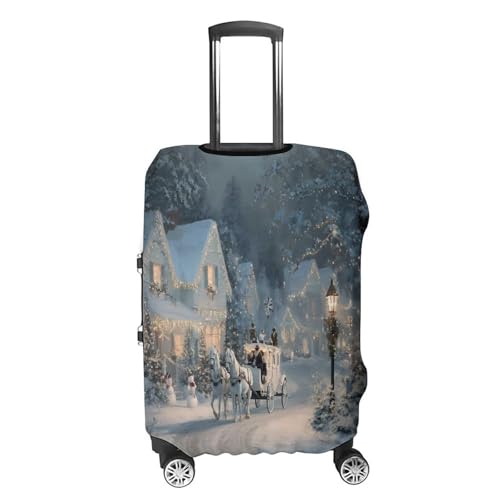 Winter Wonderland Funny Travel Luggage Cover Baggage Suitcase Cover Protector Skins 19-32 Inch4