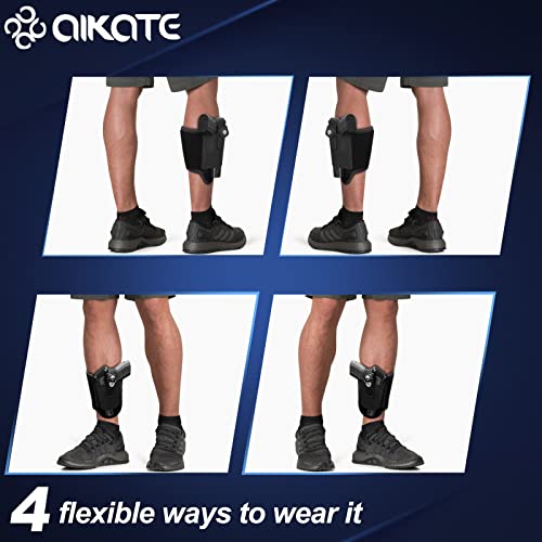 Ankle Holster For Concealed Carry, Leg Holster For Pistols, Ankle Gun Holster Compatible With Glock 26 36 42 43, S&W M&P Shield 9Mm, Bodyguard 380, Ruger Lcp 380, Lc9, Sig Sauer P238 P365 P938 #TOP4