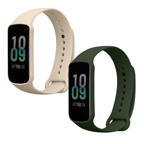 kwmobile 2X Sportarmband kompatibel mit Amazfit Band 7 Armband - Fitnesstracker Band Set aus TPU Silikon