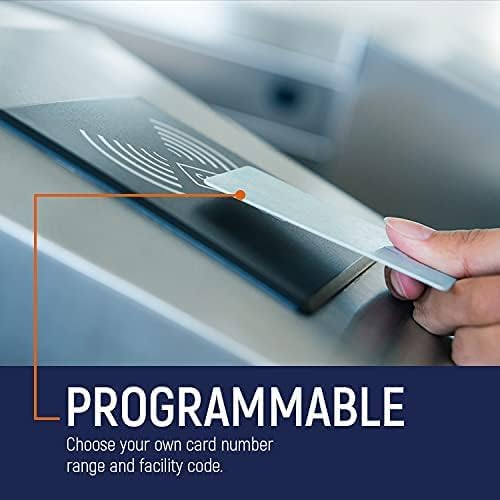 Custom Programmed Door Access Cards Prox - Compatilbe with 26 bit H10301 Format HID 1386 ISOProx II (50)