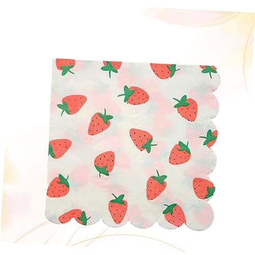 FRCOLOR 16 Unidades Lindos Guardanapos Guardanapo De Tecido Impressão De Guardanapos Disco Fruta