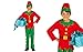 Guirma Bambino Costume da Elfo, Rosso e Verde, 7-9 Anni, 42451