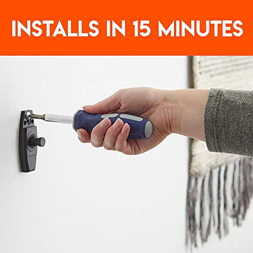 Echogear Wall & Ceiling Speaker Mount Pair - Universal Design Works with Vizio, Sony, & More - Tilt & Swivel Without Tools - Easy to Install Indoors & Outdoors - Requires Speaker Mounting Hole