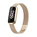Für Fitbit Luxe/Special Edition Edelstahlarmband Armbanduhrenarmband, Milan Mesh Uhrenarmband Magnetisches Metallarmband Ersatzteile Ersatzband Armbänder für Fitbit Luxe Special Edition