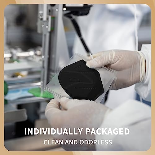 Facemoon Kn95 Face Mask Disposable Adults - 100 Pack Adjustable 5 Layer Protection Kn95 Face Mask Breathable Comfortable Respirator Kn95 Mask Individually Wrapped Women Men thumb #6