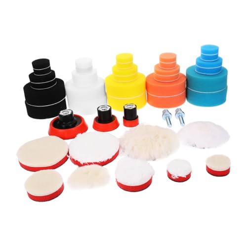 Cabilock Drill Buffer Attachment Set Buffing Pad for Car Polisher Polishing Sponge Disc
