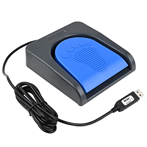 iKKEGOL Upgraded USB Single Foot Pedal Switch Control One Key Footswitch Program Customized Computer...