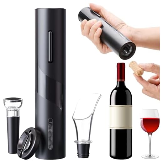 Kit Abridor De Vinho Elétrico Com Acessórios Saca Rolhas Elétrico Decanter Com Cortador Aerador Abrir Vinho A Pilha