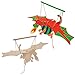 Baker Ross Kits de marionnettes Dragon en Bois (Lot de 3) - Marionnette Mobile avec Ailes battantes Que Les Enfants pourront créer.