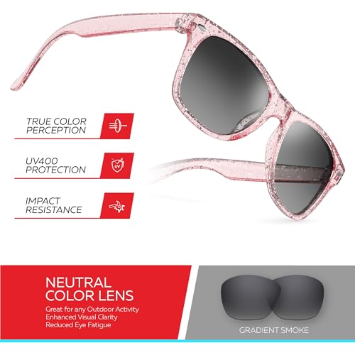 Image of Retro Rewind Kids Sunglasses for Boys Girls Age 3-12 - Shatterproof UV400 Toddler Children Sun Glasses