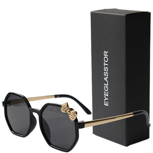Kids Sunglasses Girls,Hello Cute Cat Girl Sunglass,Bow Ribbon Sunglasses for Girls kids,Secure Fit,UV Protection4