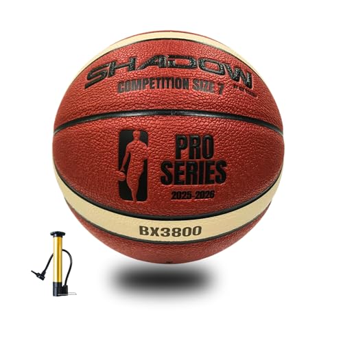 Shadow Pro Series 3800 Basketball, Size 7, Premium Competition Grade