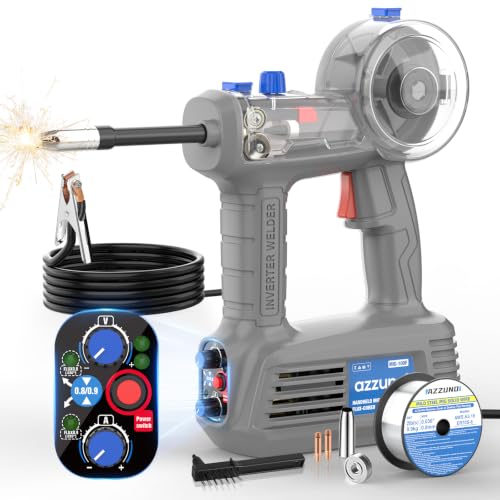 Image of AZZUNO Handheld MIG Welder 110V,100A Portable Flux MIG Welder Machine