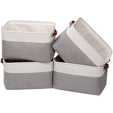 Univivi Fabric Storage Basket Set of 4 Cover