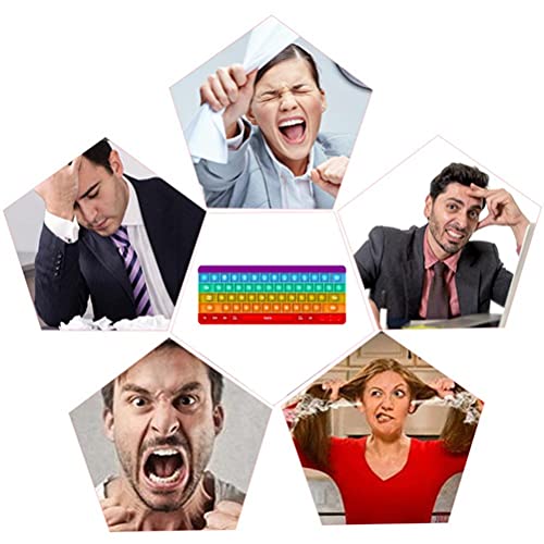 Dan&Dre Anti-Ansiedade Brinquedos de Empurrar Pop Bolha Fidget Brinquedo Sensorial Teclado de Silico