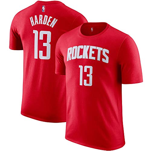 Outerstuff NBA Youth Performance Game Time Team Color Player Name and Number Jersey T-Shirt (James Harden Houston Rockets, Medium (10/12))