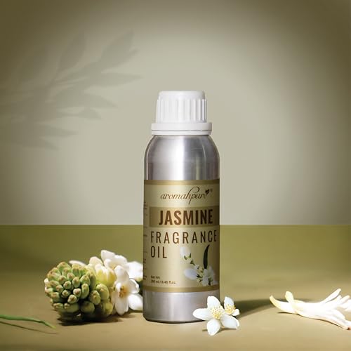 Image of Aromahpure Jasmine Aroma Oil | 250ml Undiluted & Natural | Long-Lasting Scent for Aromatherapy, Candle & Soap Making, Diffusers, Room Freshener, Humidifier, Bathroom Revitalizer & Home Essentials