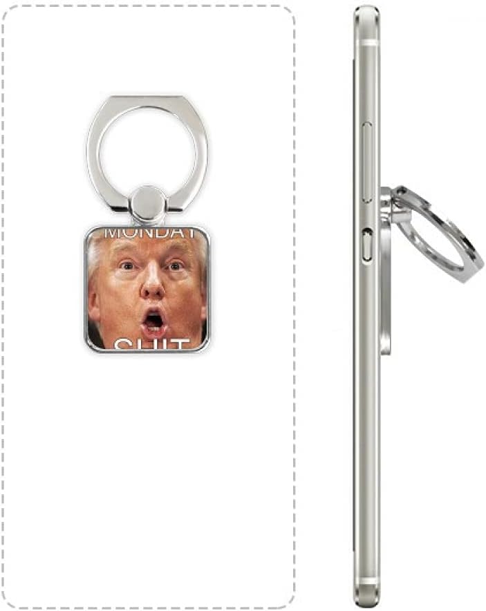 American Great Funny Shit Monday Image Square Cell Phone Ring Stand Holder Bracket Universal Support Gift