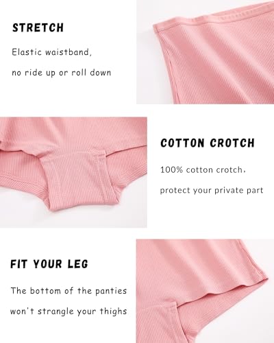 Image of Cotton Boyshort Underwear for Women Boxer Briefs Lady Boy Short Panties