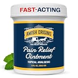 Amish Origins Joint & Muscle Ointment 8 oz Maximum Deep Penetrating Strength All Natural Discomfort Reliever for Joint, Muscle, Knee, Back, Arthritis
