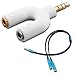 Headset Adapter Kit, AFUNTA U Shape 3.5mm Y Splitter for Audio Headphone and MIC + 3.5mm 4 Position to Dual 3 Position 3.5mm M/F, Compatible with iPhone iPad Samsung LG Smartphone PS4 Earphone Tablet
