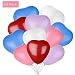 Produktbild KATELUO Herzluftballons,Happy Birthday Ballon,50 Stück Herzballons Geeignet Geburtstag Brautdusche Valentinstag Party,eignen Sich perfekt Dekoration für ihre Feier. (50 Stück, Bunt)