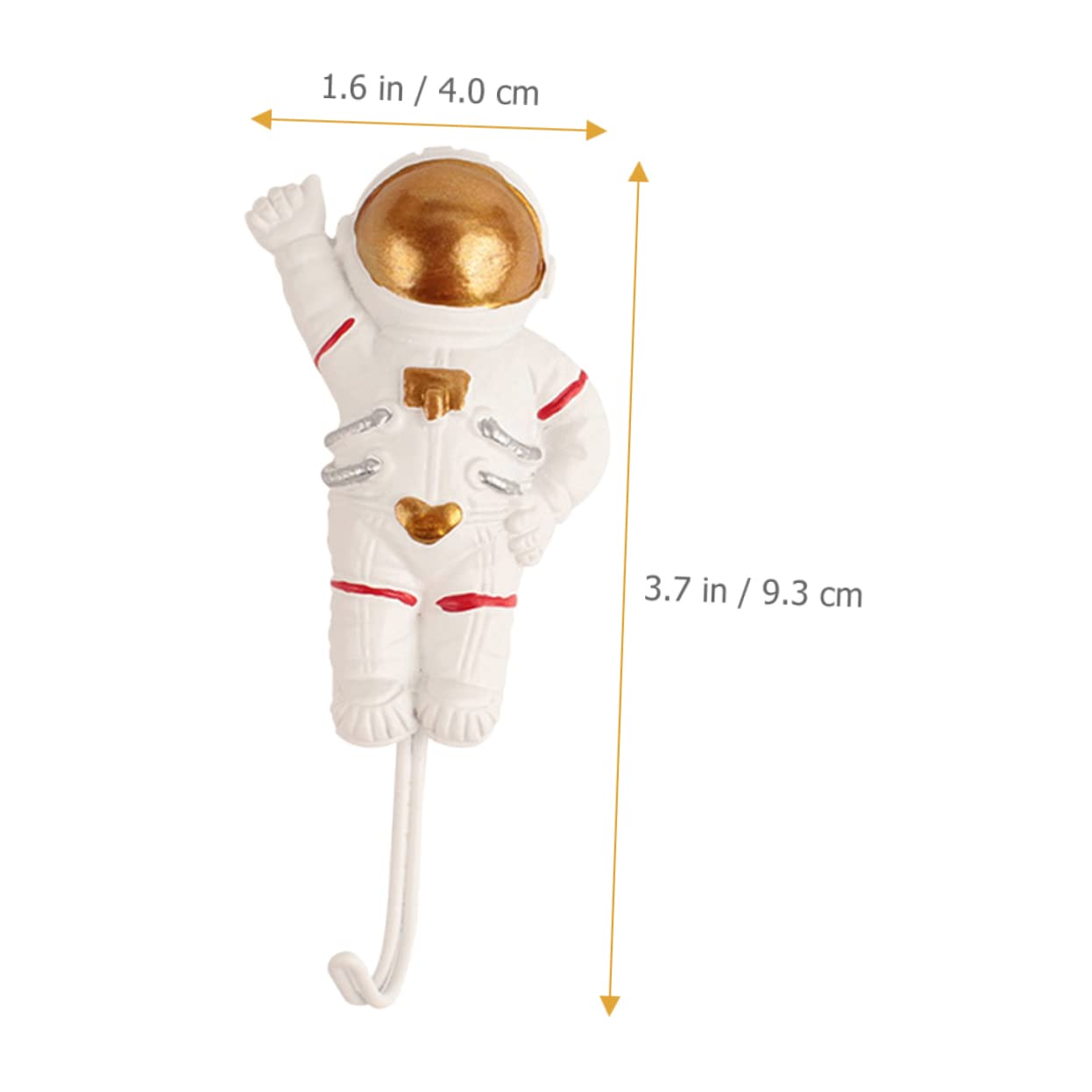 3piezas Ganchos Adhesivos Forma De Astronauta De Organizador De Pared Para Ropa Toallas y Auriculares Diseño Creativo Para Cocina y Hogar Sin Necesidad De Perforar Fáciles De