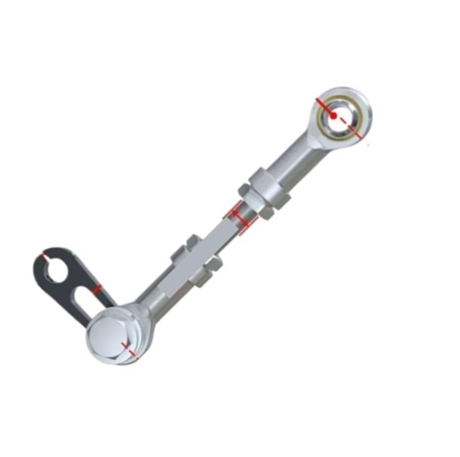 Bras SI6TK* tige 120 mm filetage à droite pour corriger les vibrations