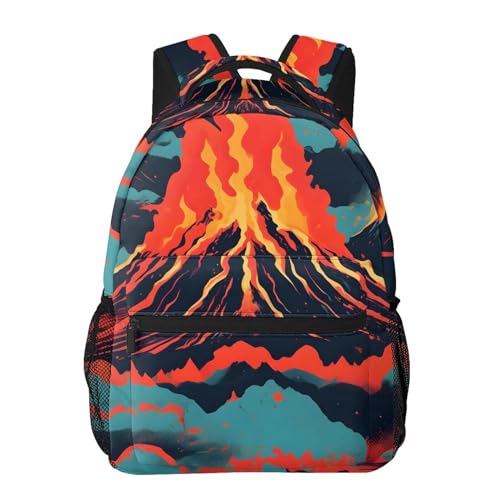 Sac à dos voyage OdDdot imprimé volcano pour travailler et s'évader - 6