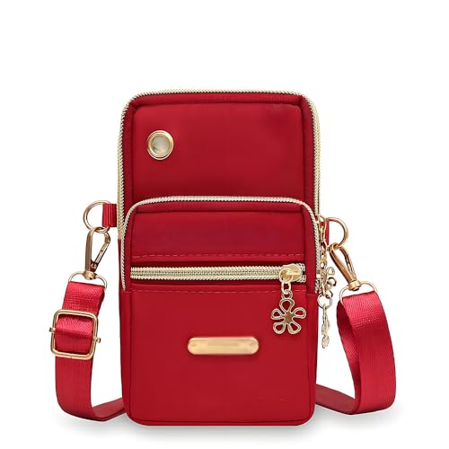 Women's Vertical Three-layer Shoulder Crossbody Bag Versatile Retro Handbag Colors Can be Selected