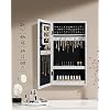 Armoire à Bijoux Murale SONGMICS Avec Miroir - Blanc, Verrouillable, 67x37x10 Cm
