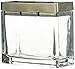 Produktbild iDesign 24360EU Zahnbürstenhalter Ablage für Badezimmer Waschtisch oder Arbeitsplatte, 10,8 x 4,8 x 9,5 cm, durchsichtig/nickel gebürstet, Glas