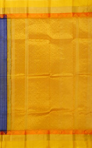 M SIVA NAGESWARA RAO HANDLOOMS blue chirala silk saree – image 3
