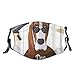 Produktbild Face Cover Basset Hound Getting Groomed At Pet Grooming Salon Dog Face Reusable Anti-Dust Mouth Bandanas Running Neck Gaiter with 2 Filters for Men Women