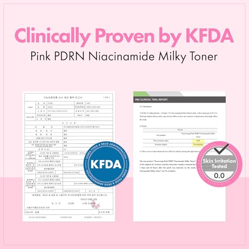 Image of TOSOWOONG Pink PDRN Niacinamide Milky Toner for Dark Spots & Glow, Freckles
