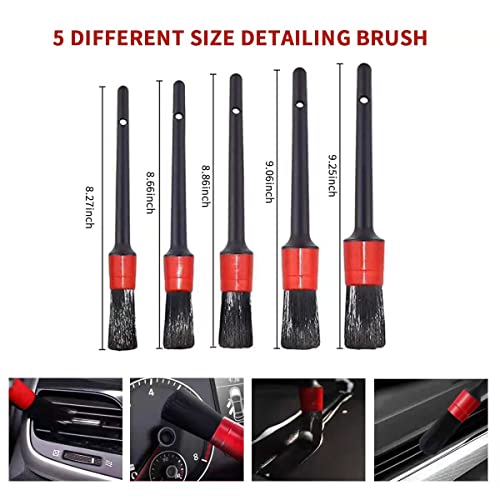 image for ROTOPATA 20Pcs Car Interior Detailing Supplies Kit with Drill Brushes 