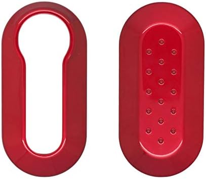 SEGADEN Paint Metallic Color Shell Cover ABS Hard Case Holder Compatible with FIAT Remote Flip Key Fob 3 Button SV0755 Red image 4