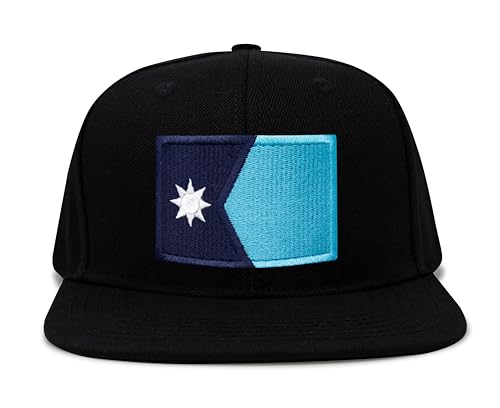 Image of International Tie State Hat for Men and Women, Adjustable Snapback Trucker Baseball Cap with Embroidered Patch