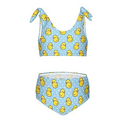 Image of Flying Bee Honey On Yellow Girls Bikini Sets 2 Piece Swimsuits Bathing Suit Swimwear