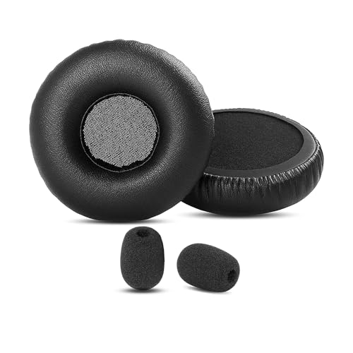 Image of Pro 9470 Earpads Compatible with Jabra Pro 9400/9450/9460/9470/925/929/930/Biz 2400/BIZ 2400II/BIZ 1500/GN2000/UC Voice 550(Protein Leather and Memory Foam ear cushions)